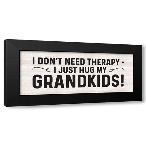 Grandparent Life panel II-Therapy Black Modern Wood Framed Art Print by Reed, Tara