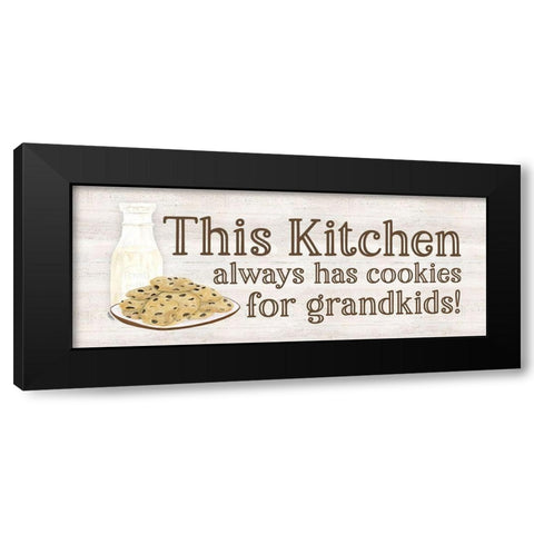 Grandparent Life panel IV-Cookies Black Modern Wood Framed Art Print with Double Matting by Reed, Tara