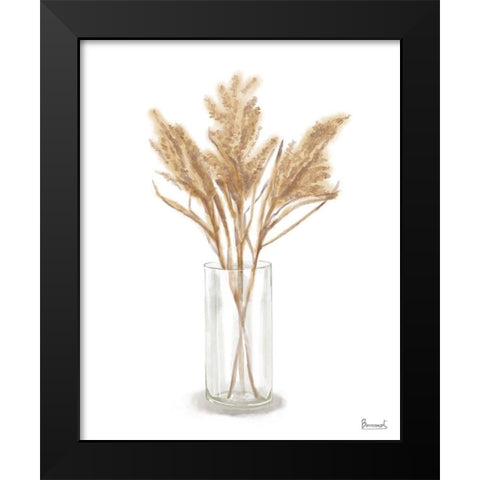 Dried  Flower IV Black Modern Wood Framed Art Print by Bannarot