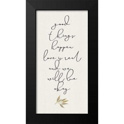 Botanical  Inspiration panel yellow gray I-Good Things Black Modern Wood Framed Art Print by HM Design