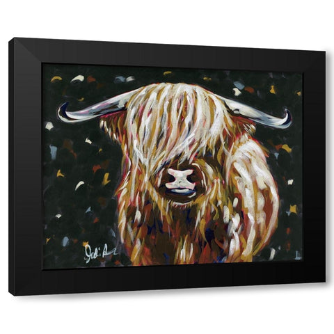 Harriet Black Modern Wood Framed Art Print with Double Matting by Augustine, Jodi