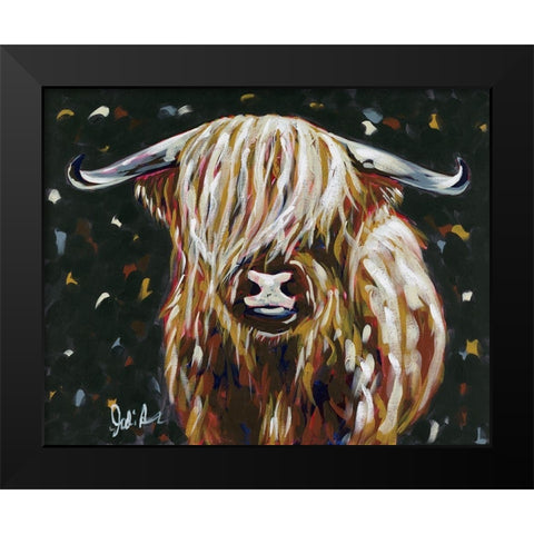 Harriet Black Modern Wood Framed Art Print by Augustine, Jodi