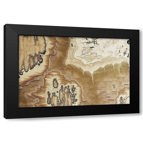 Marble  Colors brown I Black Modern Wood Framed Art Print with Double Matting by Cusson, Marie Elaine