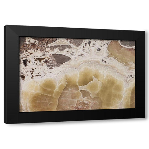 Marble  Colors brown III Black Modern Wood Framed Art Print with Double Matting by Cusson, Marie Elaine