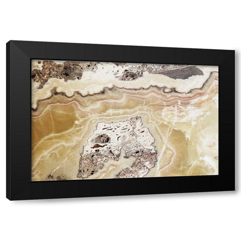 Marble  Colors brown VI Black Modern Wood Framed Art Print with Double Matting by Cusson, Marie Elaine