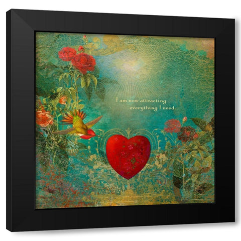 Creative  Visualization II-Attracting Black Modern Wood Framed Art Print with Double Matting by Duirwaigh