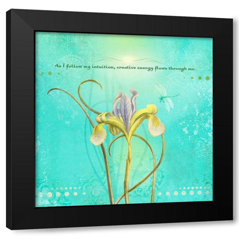 Creative  Visualization IV-Intuition Black Modern Wood Framed Art Print with Double Matting by Duirwaigh