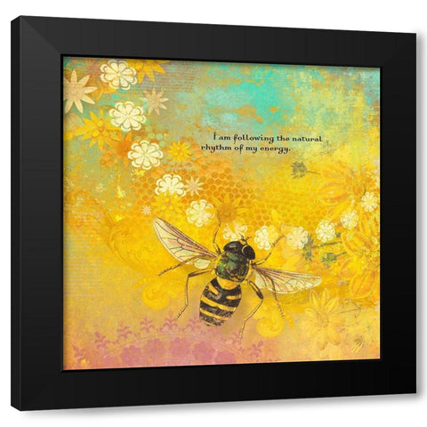 Creative  Visualization IX-Energy Black Modern Wood Framed Art Print with Double Matting by Duirwaigh