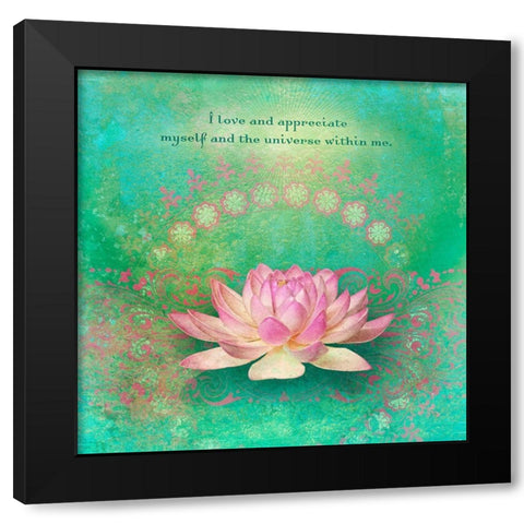 Creative  Visualization X-Universe Within Black Modern Wood Framed Art Print by Duirwaigh