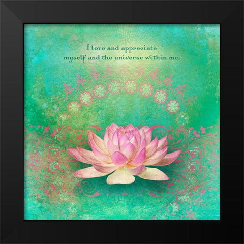 Creative  Visualization X-Universe Within Black Modern Wood Framed Art Print by Duirwaigh