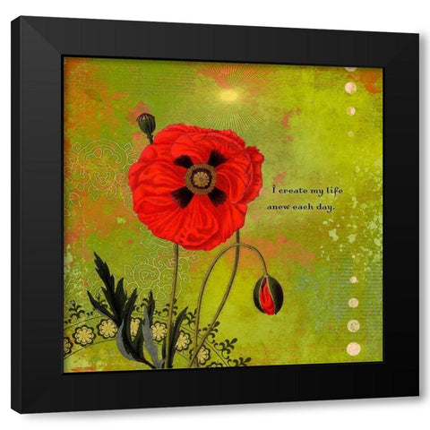 Creative  Visualization XII-Anew Black Modern Wood Framed Art Print by Duirwaigh
