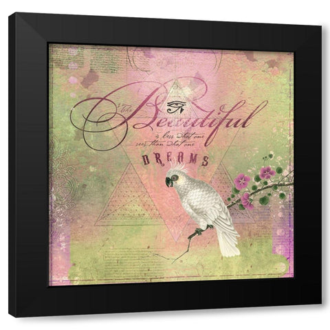 Creative  Visualization XIV-Dreams Black Modern Wood Framed Art Print with Double Matting by Duirwaigh