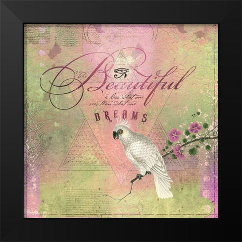 Creative  Visualization XIV-Dreams Black Modern Wood Framed Art Print by Duirwaigh