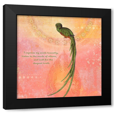 Creative  Visualization XVI-Honestly Black Modern Wood Framed Art Print by Duirwaigh