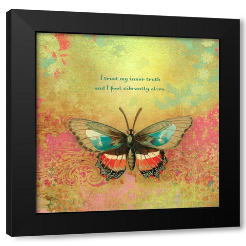 Creative  Visualization XXI-Vibrantly Black Modern Wood Framed Art Print with Double Matting by Duirwaigh