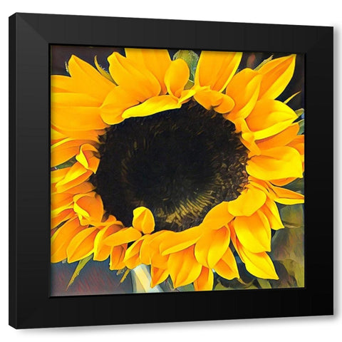Sunshine  on my Mind Black Modern Wood Framed Art Print by Manelis, Jessica
