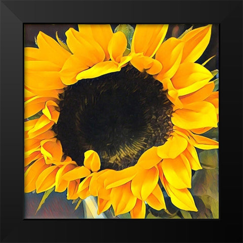 Sunshine  on my Mind Black Modern Wood Framed Art Print by Manelis, Jessica