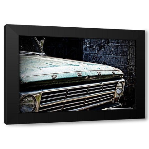 Drivethrough Black Modern Wood Framed Art Print with Double Matting by Manelis, Jessica