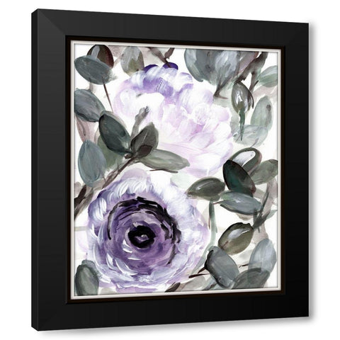 Farmhouse  Bush purple I Black Modern Wood Framed Art Print with Double Matting by Chapman, Marcy