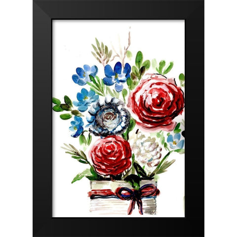 Proud  to be an American II Black Modern Wood Framed Art Print by Chapman, Marcy