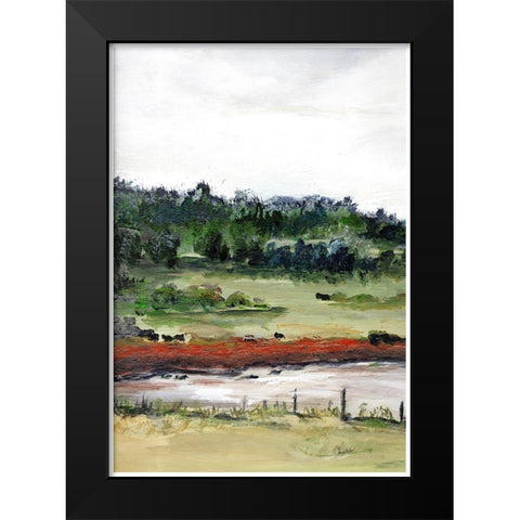 Farmhouse  Fields I Black Modern Wood Framed Art Print by Chapman, Marcy
