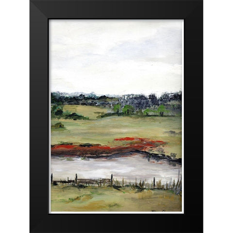Farmhouse  Fields II Black Modern Wood Framed Art Print by Chapman, Marcy