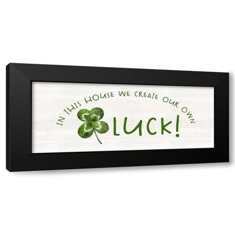 Shamrock Rainbows panel I-Our own Luck Black Modern Wood Framed Art Print with Double Matting by Reed, Tara