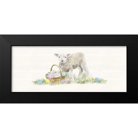 Farmhouse  Easter panel I Black Modern Wood Framed Art Print by Reed, Tara