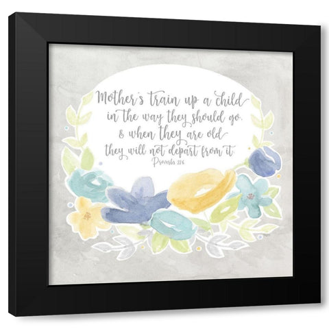 Mothers  Garden III-Train Black Modern Wood Framed Art Print with Double Matting by Reed, Tara