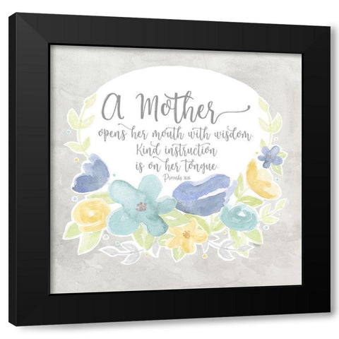 Mothers  Garden IV-Wisdom Black Modern Wood Framed Art Print by Reed, Tara