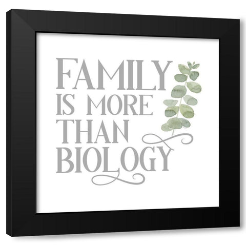 Adoption  Inspiration I-Family Black Modern Wood Framed Art Print with Double Matting by Reed, Tara