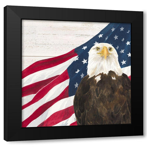 Let  Freedom Soar I Black Modern Wood Framed Art Print with Double Matting by Reed, Tara