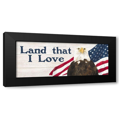 Let  Freedom Soar Sentiment panel II-Land Black Modern Wood Framed Art Print with Double Matting by Reed, Tara