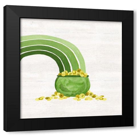 Shamrock  Rainbows III Black Modern Wood Framed Art Print by Reed, Tara