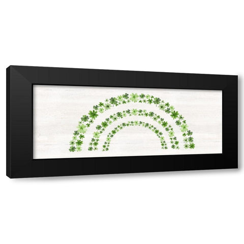 Shamrock  Rainbows panel III Black Modern Wood Framed Art Print by Reed, Tara