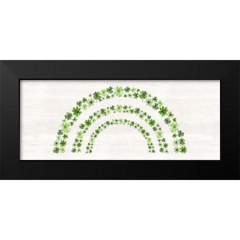 Shamrock  Rainbows panel III Black Modern Wood Framed Art Print by Reed, Tara