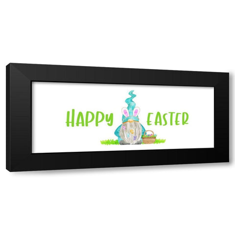 Easter Gnomes panel I-Happy Easter Black Modern Wood Framed Art Print with Double Matting by Reed, Tara