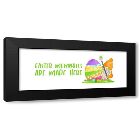 Easter Gnomes panel II-Memories Black Modern Wood Framed Art Print with Double Matting by Reed, Tara
