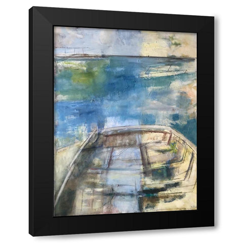 Last Ship Black Modern Wood Framed Art Print by Marie, Susanne
