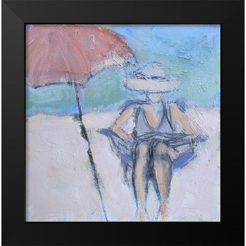 Sunbather Black Modern Wood Framed Art Print by Marie, Susanne
