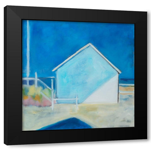 Afternoon Shadows Black Modern Wood Framed Art Print with Double Matting by Marie, Susanne