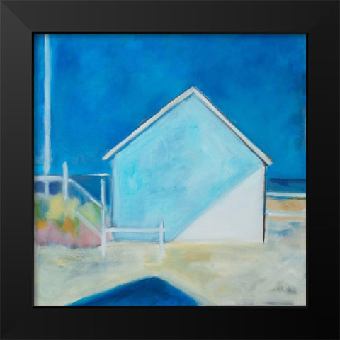 Afternoon Shadows Black Modern Wood Framed Art Print by Marie, Susanne