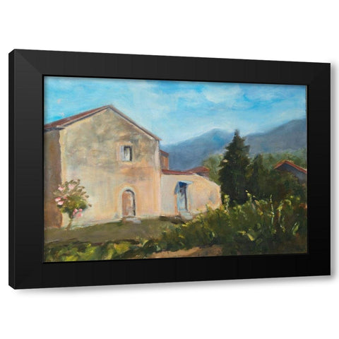 Italian Morning Black Modern Wood Framed Art Print with Double Matting by Marie, Susanne