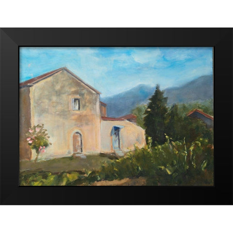 Italian Morning Black Modern Wood Framed Art Print by Marie, Susanne