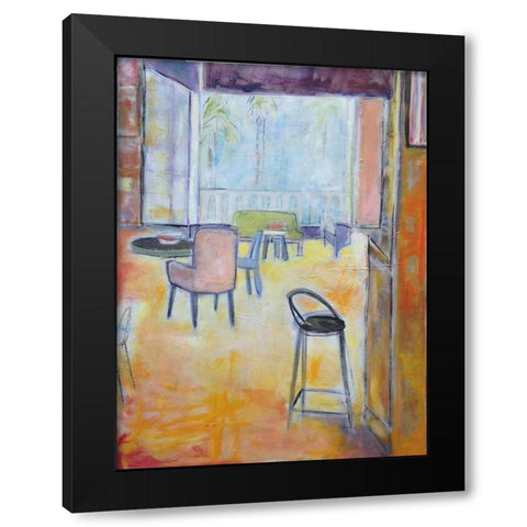 Sunroom Black Modern Wood Framed Art Print by Marie, Susanne
