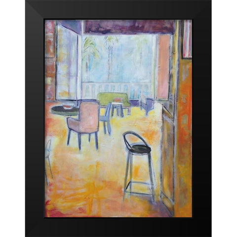 Sunroom Black Modern Wood Framed Art Print by Marie, Susanne
