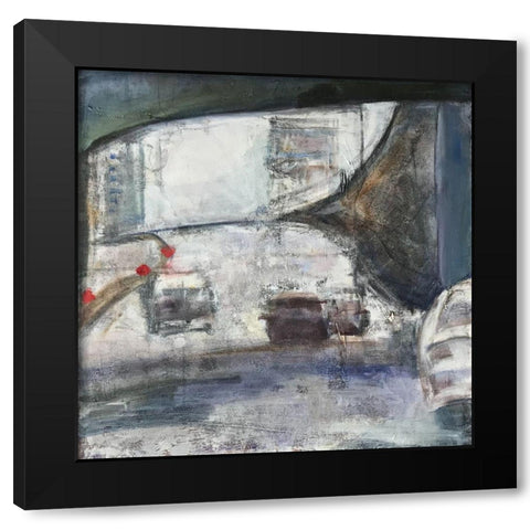 Tunnel Black Modern Wood Framed Art Print with Double Matting by Marie, Susanne