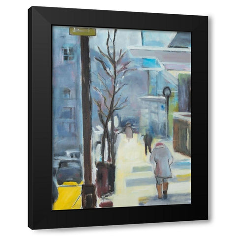 Winters Day Black Modern Wood Framed Art Print by Marie, Susanne