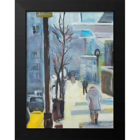 Winters Day Black Modern Wood Framed Art Print by Marie, Susanne