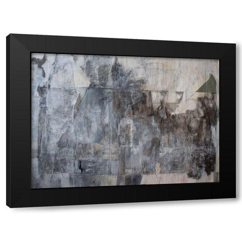 Blackened Grey Black Modern Wood Framed Art Print by Marie, Susanne